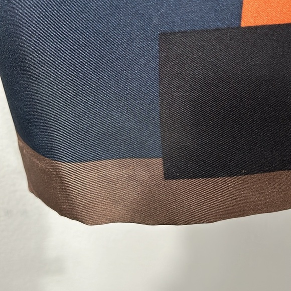 Theory Cepeda Silk Abstract Stripe Midi Dress size 2- gently used - Picture 9 of 12